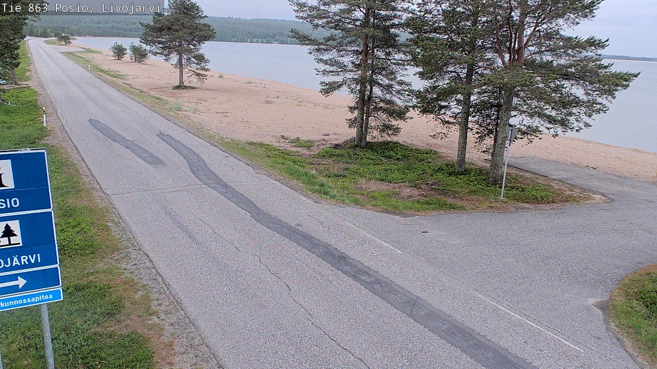 Kelikamerat Kuva Tie 863 Livojärvi, Posio, Lappi