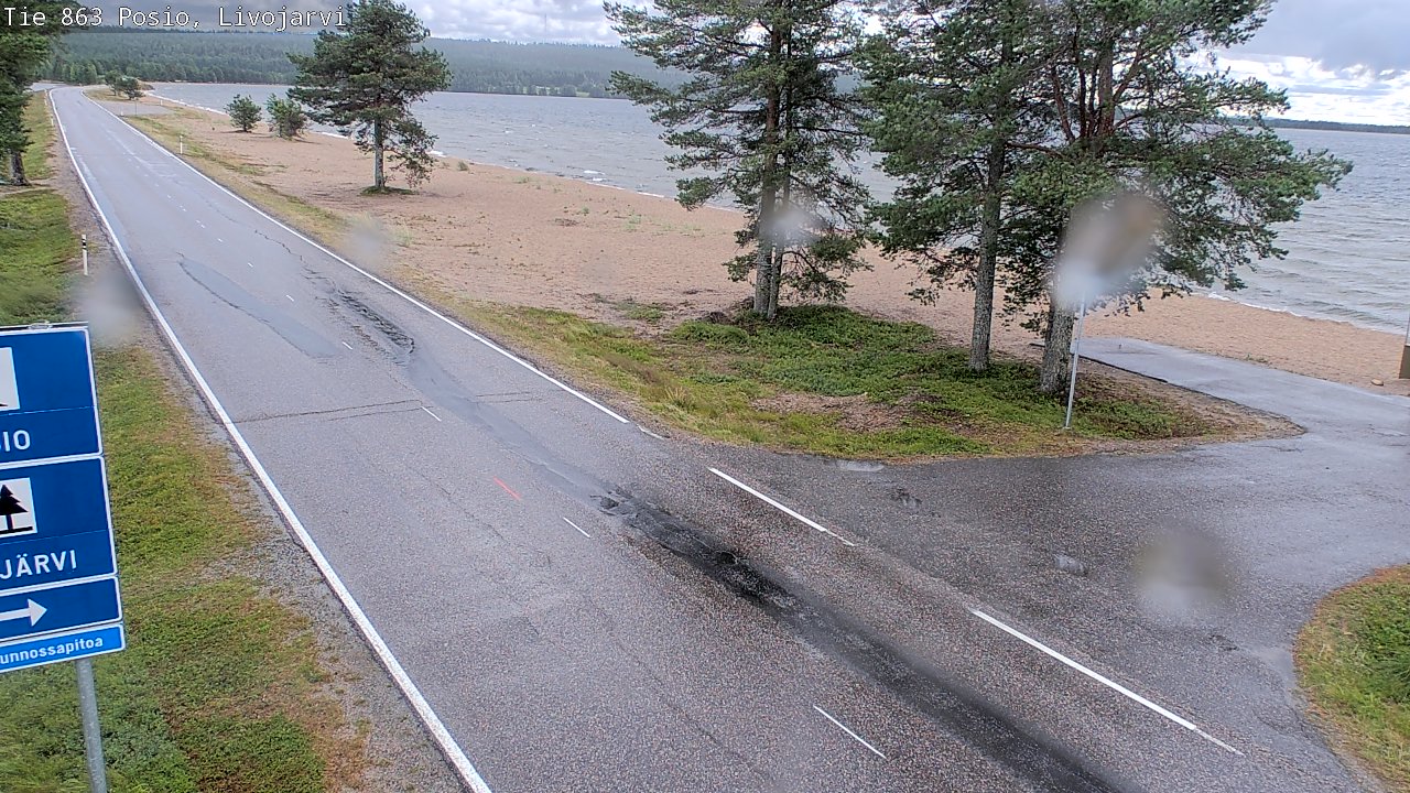 Kelikamerat Kuva Tie 863 Livojärvi, Posio, Lappi