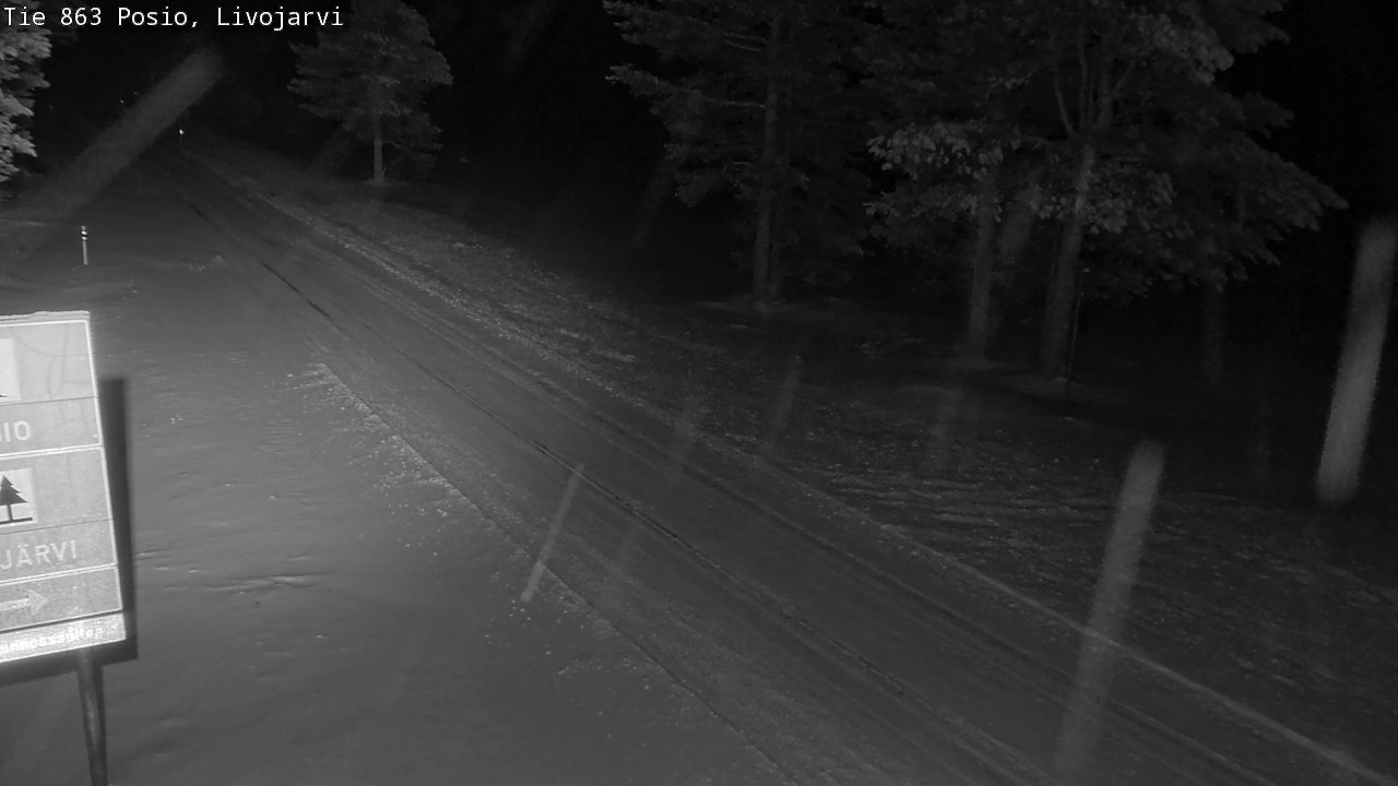 Weather Camera Image Road 863 Livojärvi, Posio, Lappi