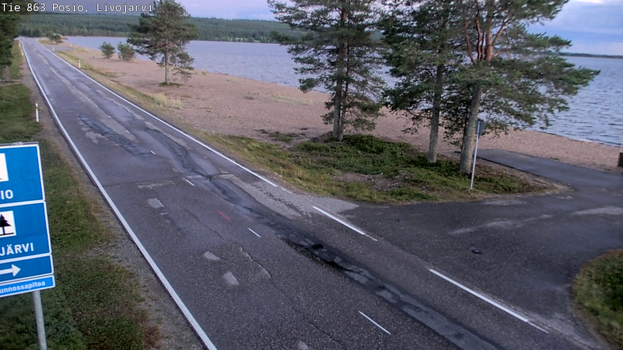Kelikamerat Kuva Tie 863 Livojärvi, Posio, Lappi