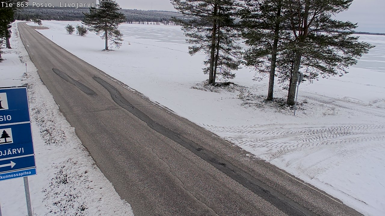 Kelikamerat Kuva Tie 863 Livojärvi, Posio, Lappi