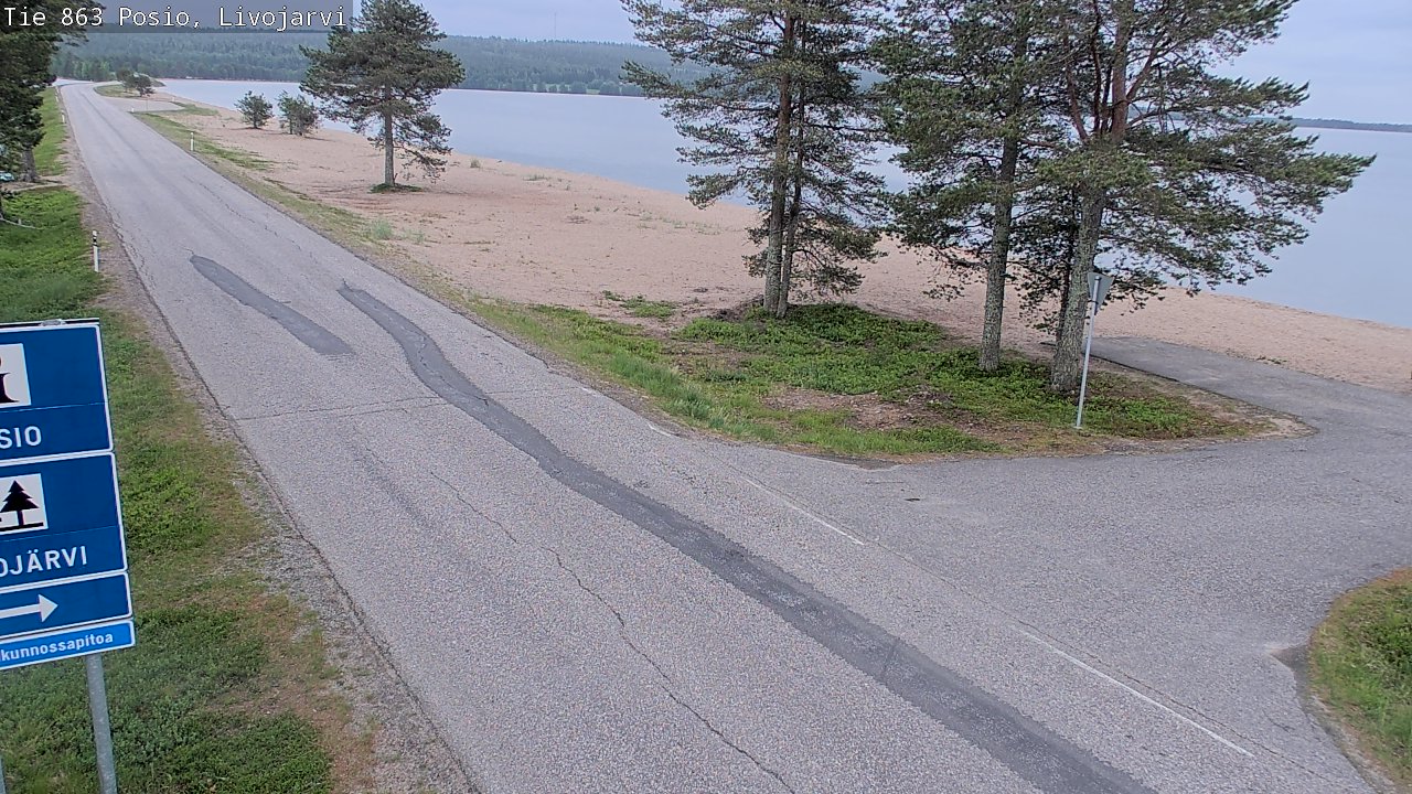 Kelikamerat Kuva Tie 863 Livojärvi, Posio, Lappi