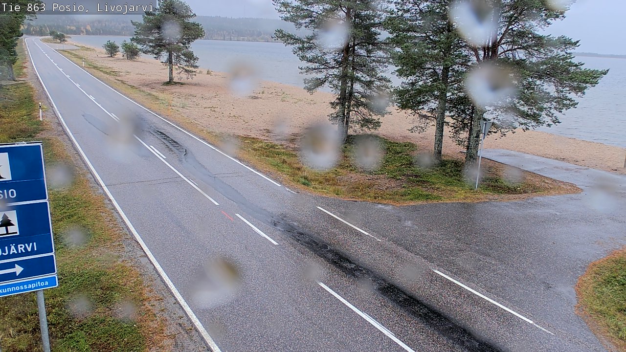 Weather Camera Image Road 863 Livojärvi, Posio, Lappi