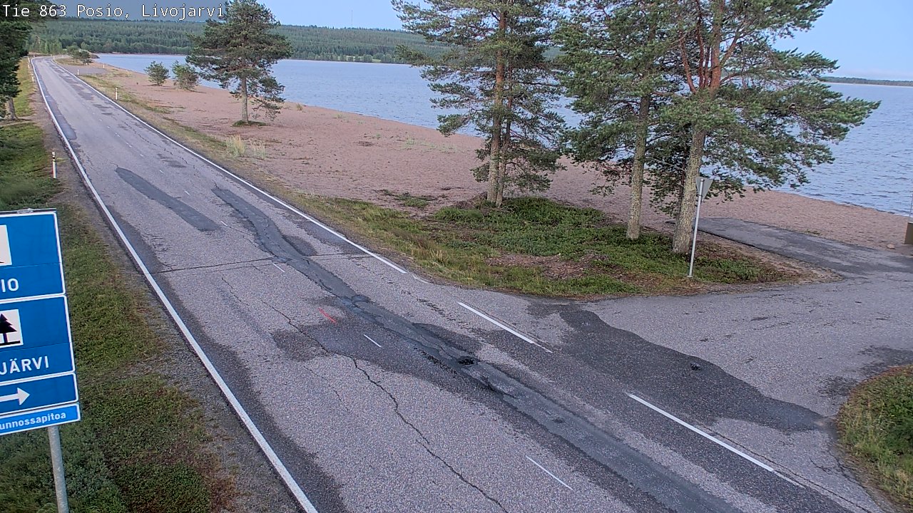 Kelikamerat Kuva Tie 863 Livojärvi, Posio, Lappi