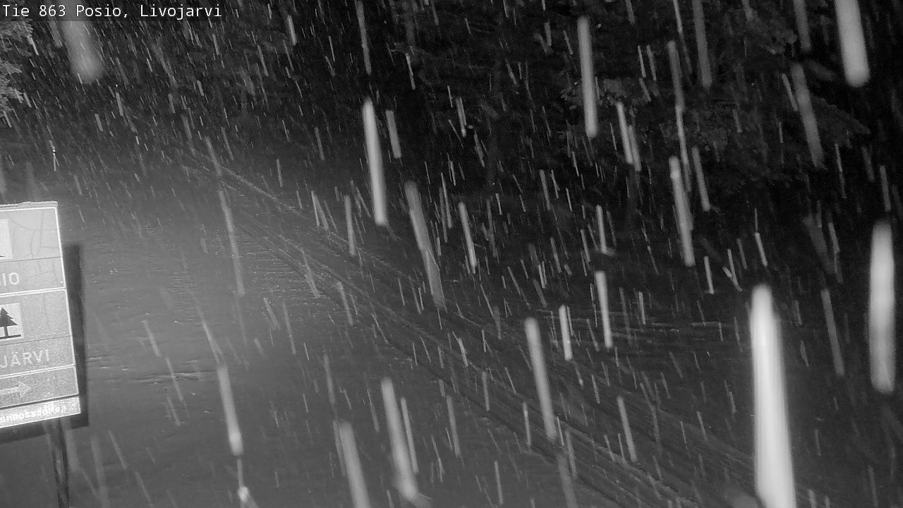 Weather Camera Image Road 863 Livojärvi, Posio, Lappi