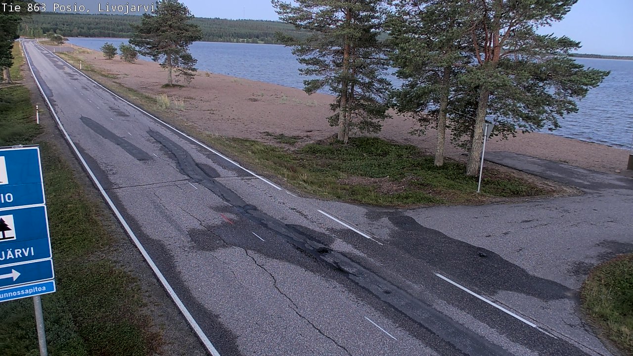 Kelikamerat Kuva Tie 863 Livojärvi, Posio, Lappi