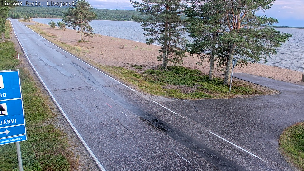 Kelikamerat Kuva Tie 863 Livojärvi, Posio, Lappi