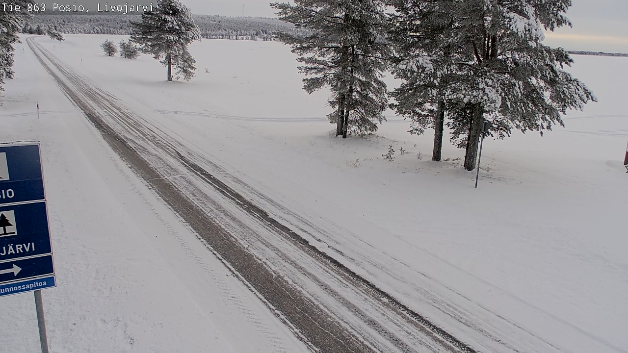 Weather Camera Image Road 863 Livojärvi, Posio, Lappi