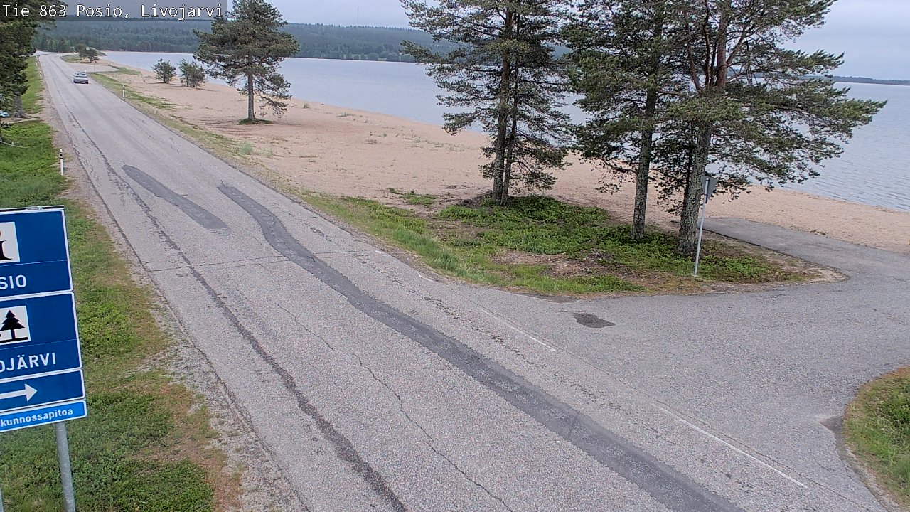 Kelikamerat Kuva Tie 863 Livojärvi, Posio, Lappi