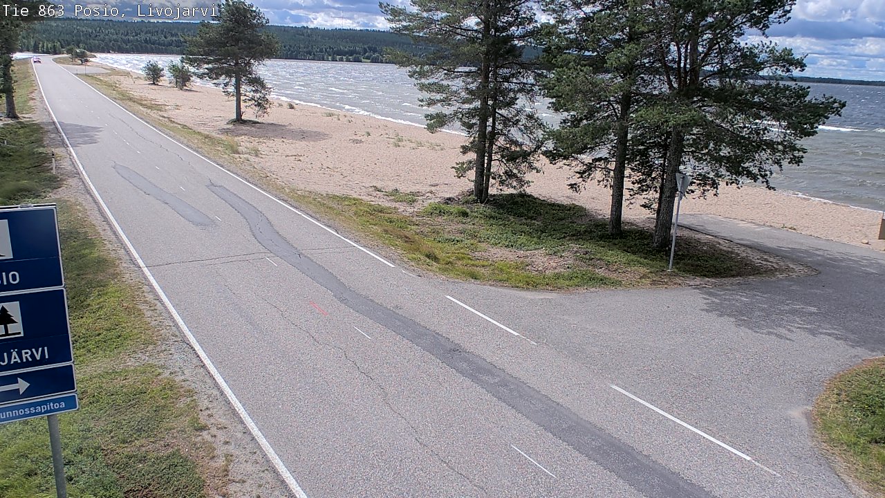 Kelikamerat Kuva Tie 863 Livojärvi, Posio, Lappi