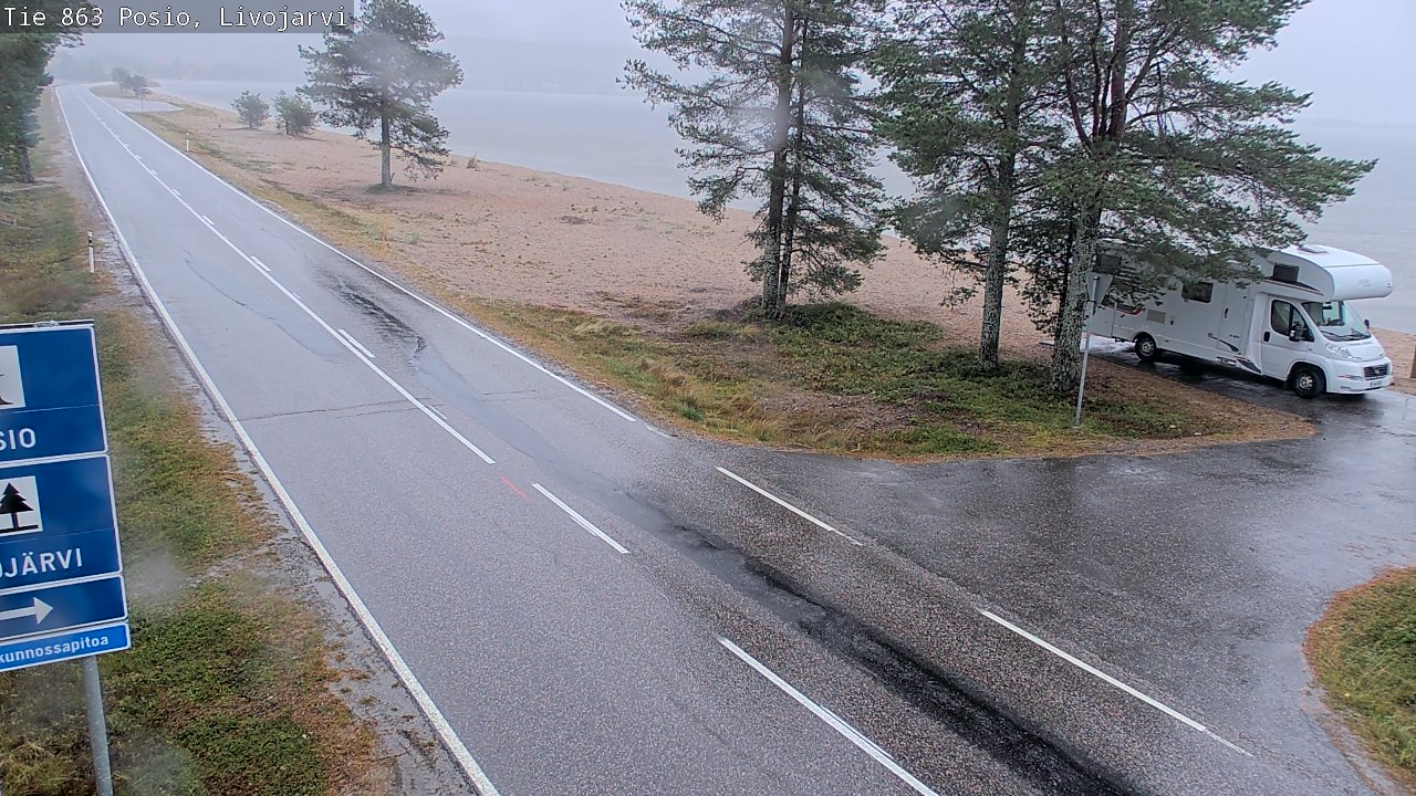Weather Camera Image Road 863 Livojärvi, Posio, Lappi