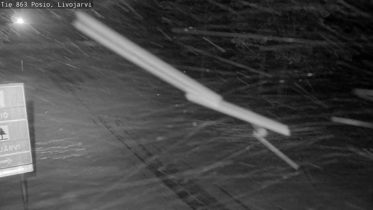 Weather Camera Image Road 863 Livojärvi, Posio, Lappi