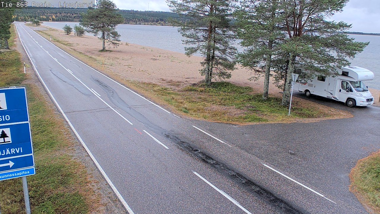 Weather Camera Image Road 863 Livojärvi, Posio, Lappi
