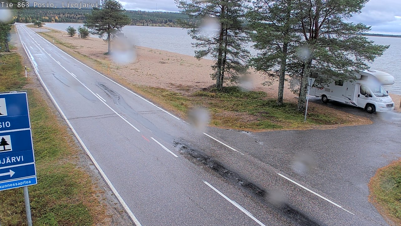 Weather Camera Image Road 863 Livojärvi, Posio, Lappi