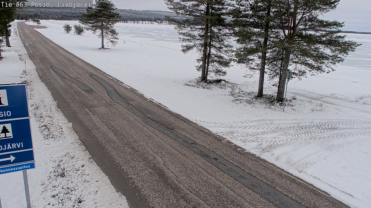 Kelikamerat Kuva Tie 863 Livojärvi, Posio, Lappi