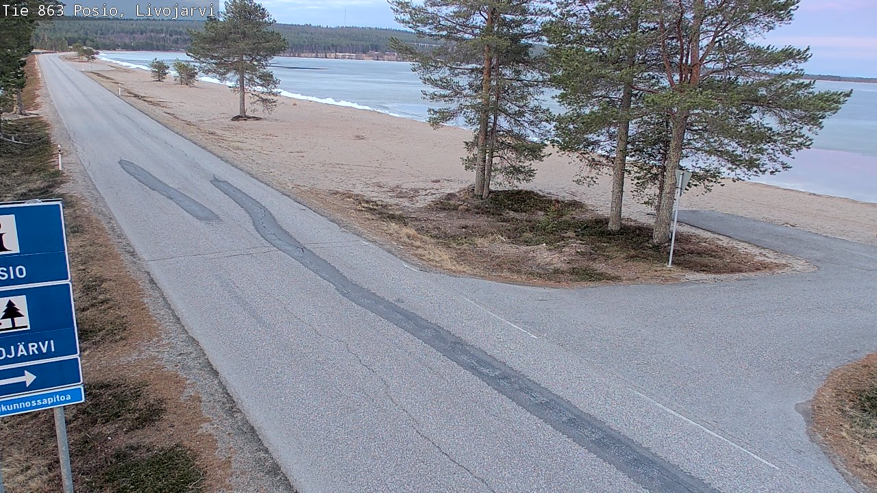 Weather Camera Image Road 863 Livojärvi, Posio, Lappi