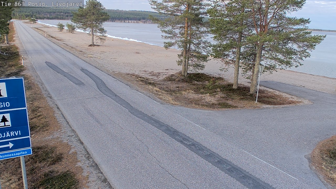 Kelikamerat Kuva Tie 863 Livojärvi, Posio, Lappi