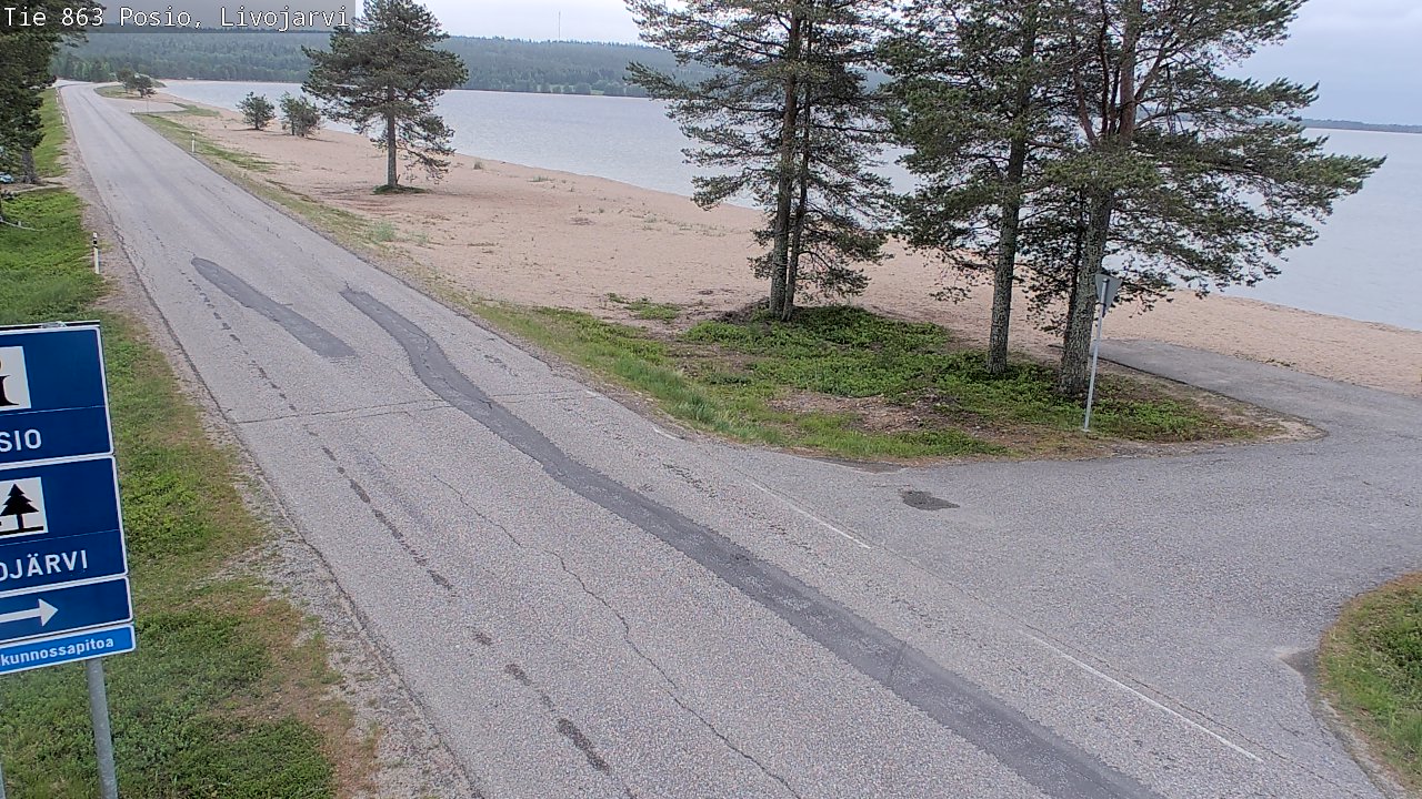 Kelikamerat Kuva Tie 863 Livojärvi, Posio, Lappi