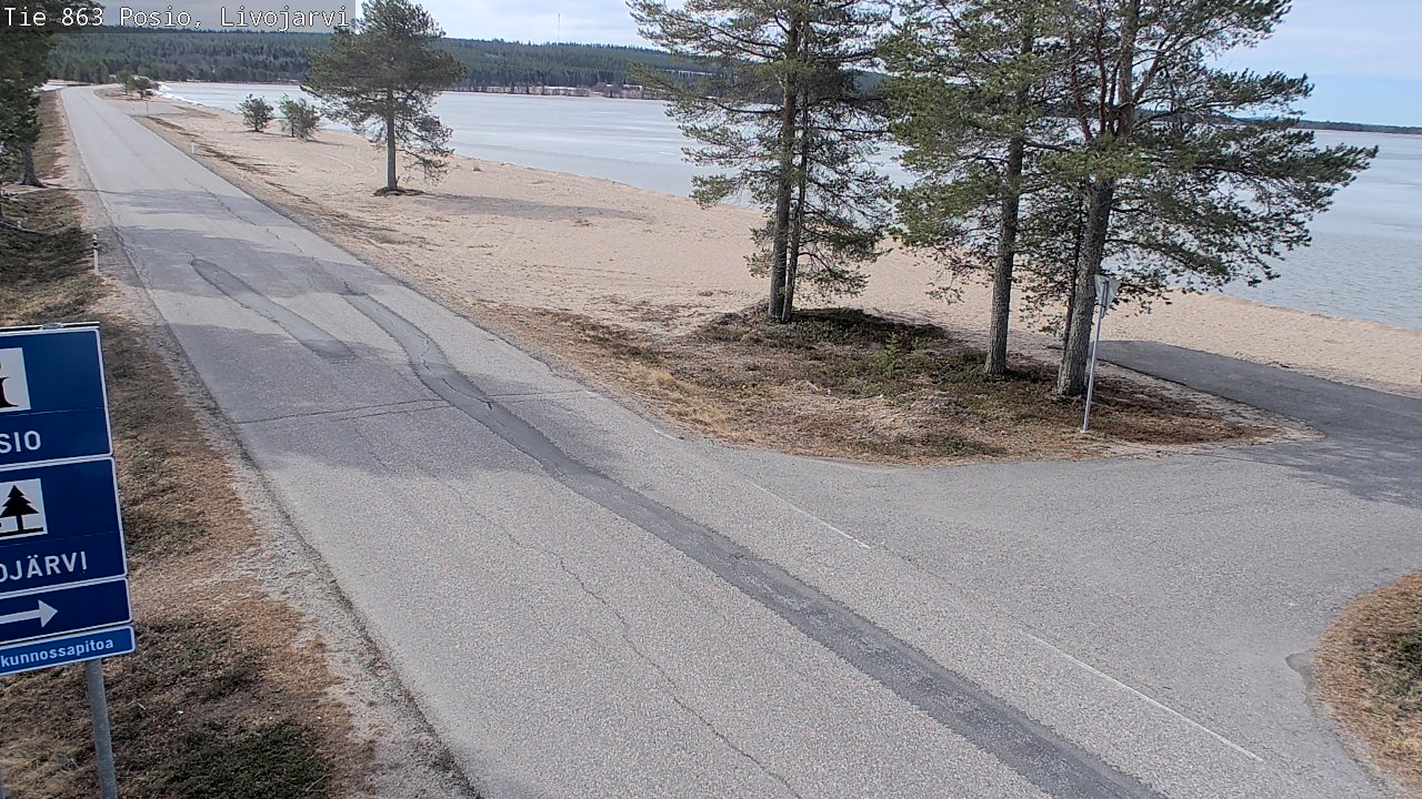 Weather Camera Image Väg 863 Livojärvi, Posio, Lappi