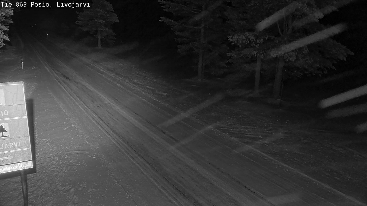 Weather Camera Image Road 863 Livojärvi, Posio, Lappi
