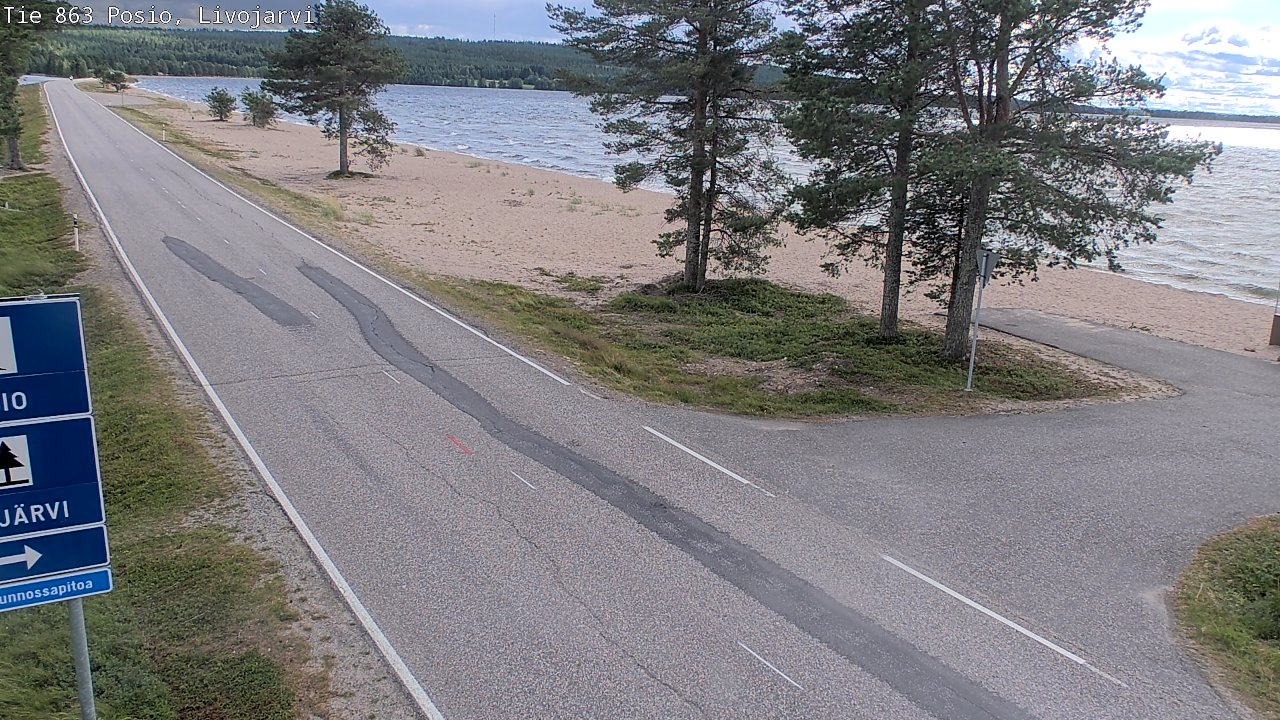 Kelikamerat Kuva Tie 863 Livojärvi, Posio, Lappi