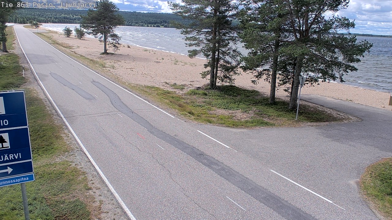 Kelikamerat Kuva Tie 863 Livojärvi, Posio, Lappi