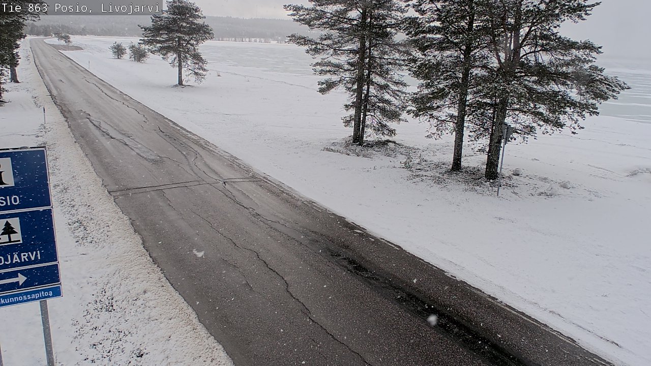 Kelikamerat Kuva Tie 863 Livojärvi, Posio, Lappi