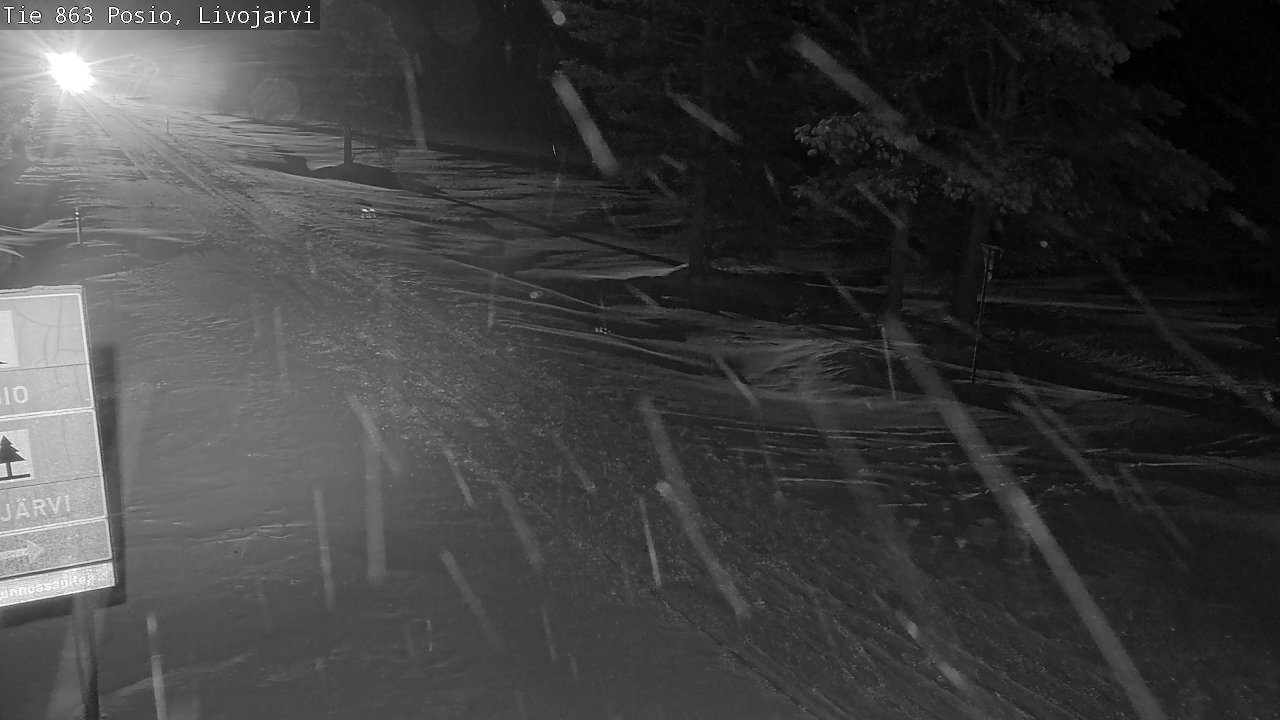 Weather Camera Image Road 863 Livojärvi, Posio, Lappi