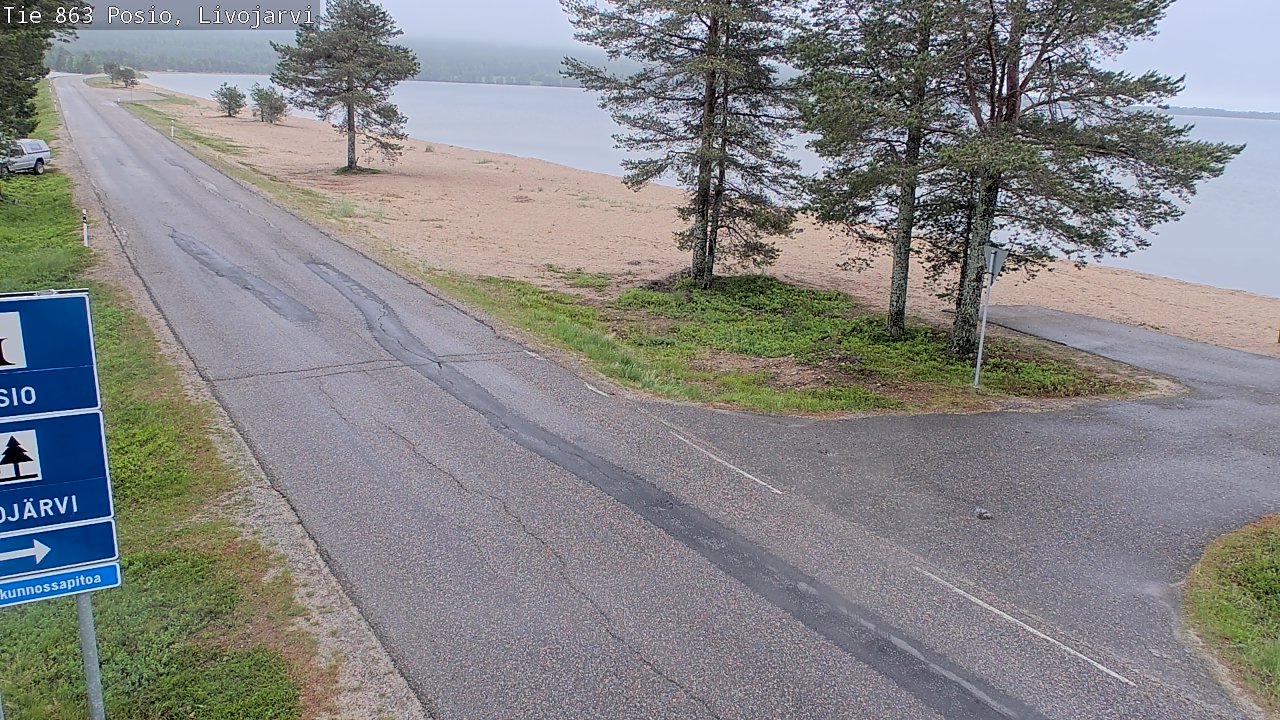 Kelikamerat Kuva Tie 863 Livojärvi, Posio, Lappi