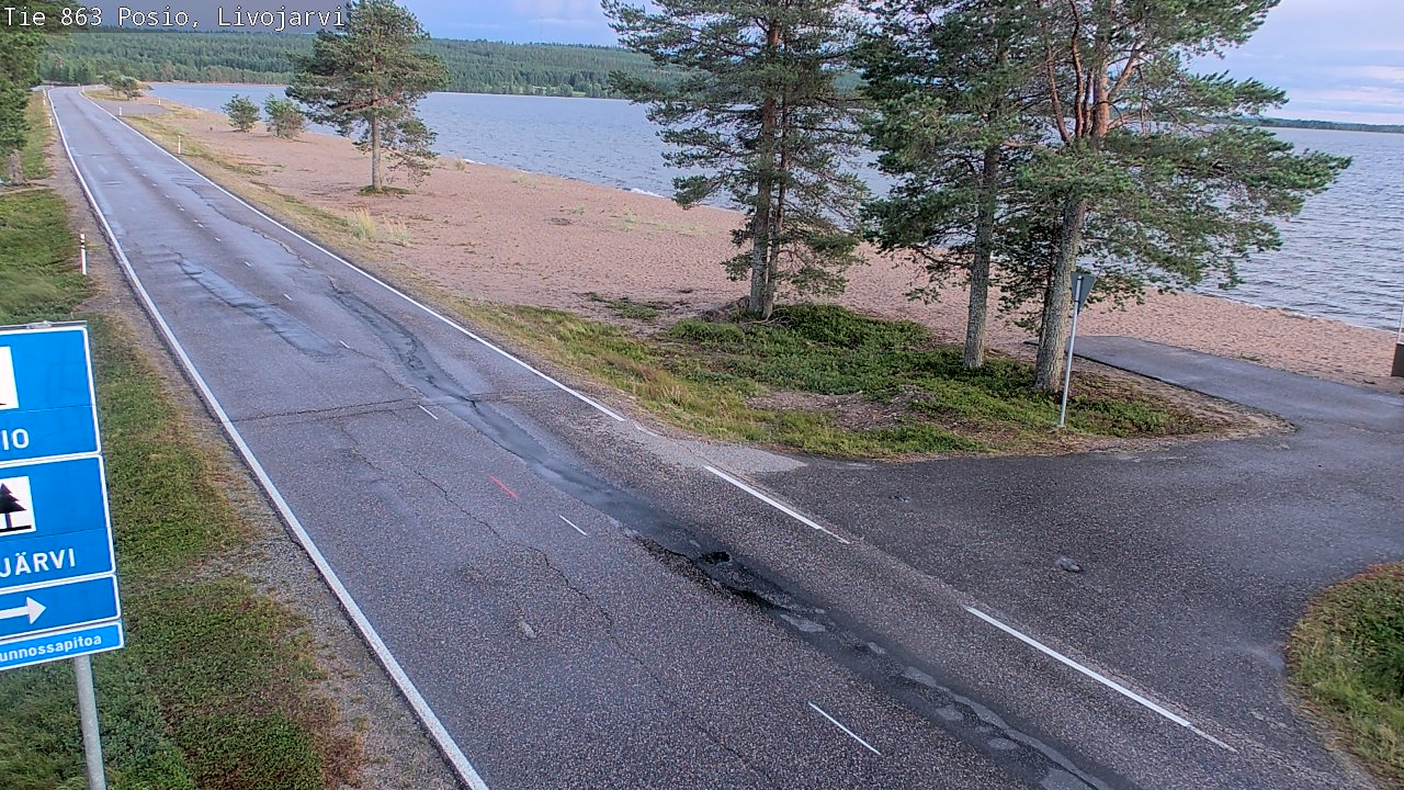 Kelikamerat Kuva Tie 863 Livojärvi, Posio, Lappi