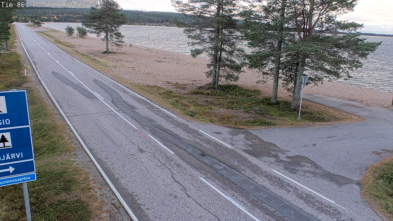 Kelikamerat Kuva Tie 863 Livojärvi, Posio, Lappi