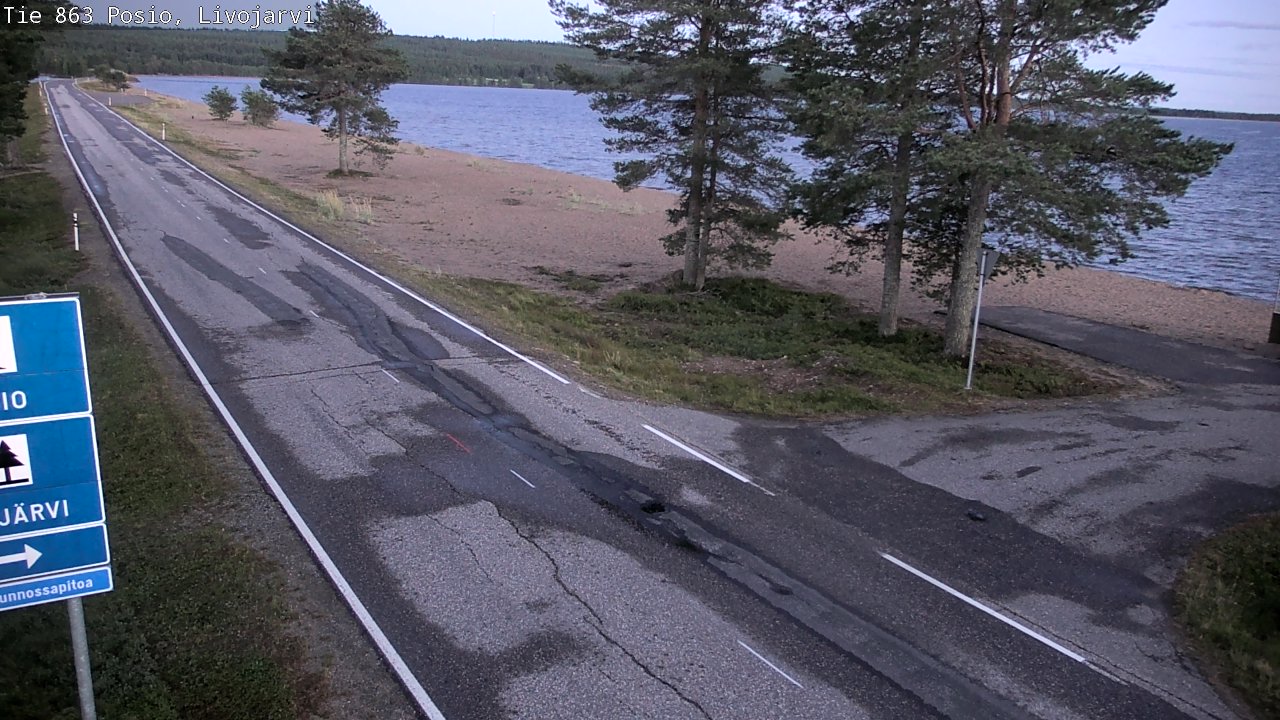 Kelikamerat Kuva Tie 863 Livojärvi, Posio, Lappi