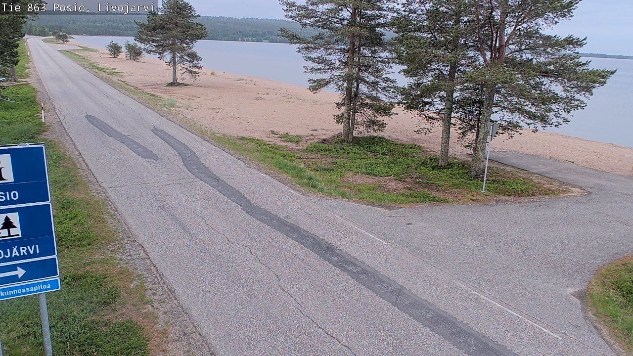 Kelikamerat Kuva Tie 863 Livojärvi, Posio, Lappi