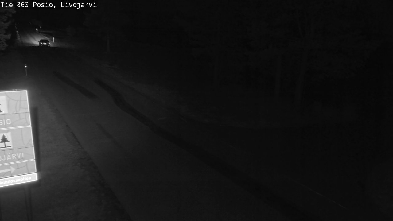 Weather Camera Image Väg 863 Livojärvi, Posio, Lappi