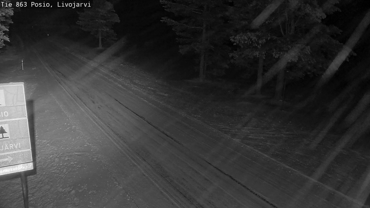 Weather Camera Image Road 863 Livojärvi, Posio, Lappi