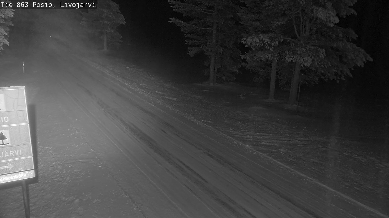 Weather Camera Image Road 863 Livojärvi, Posio, Lappi