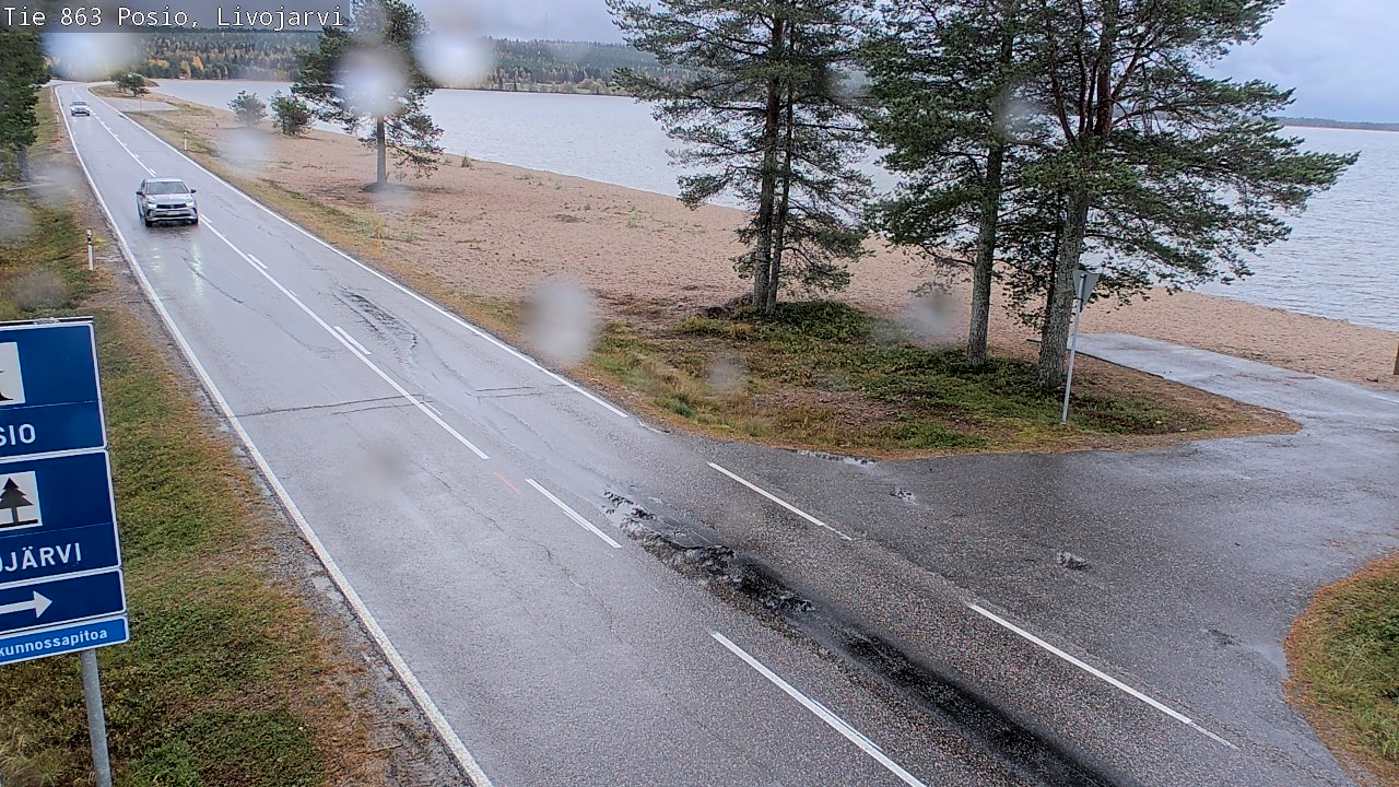 Kelikamerat Kuva Tie 863 Livojärvi, Posio, Lappi