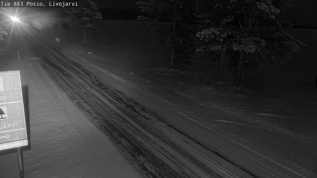 Kelikamerat Kuva Tie 863 Livojärvi, Posio, Lappi
