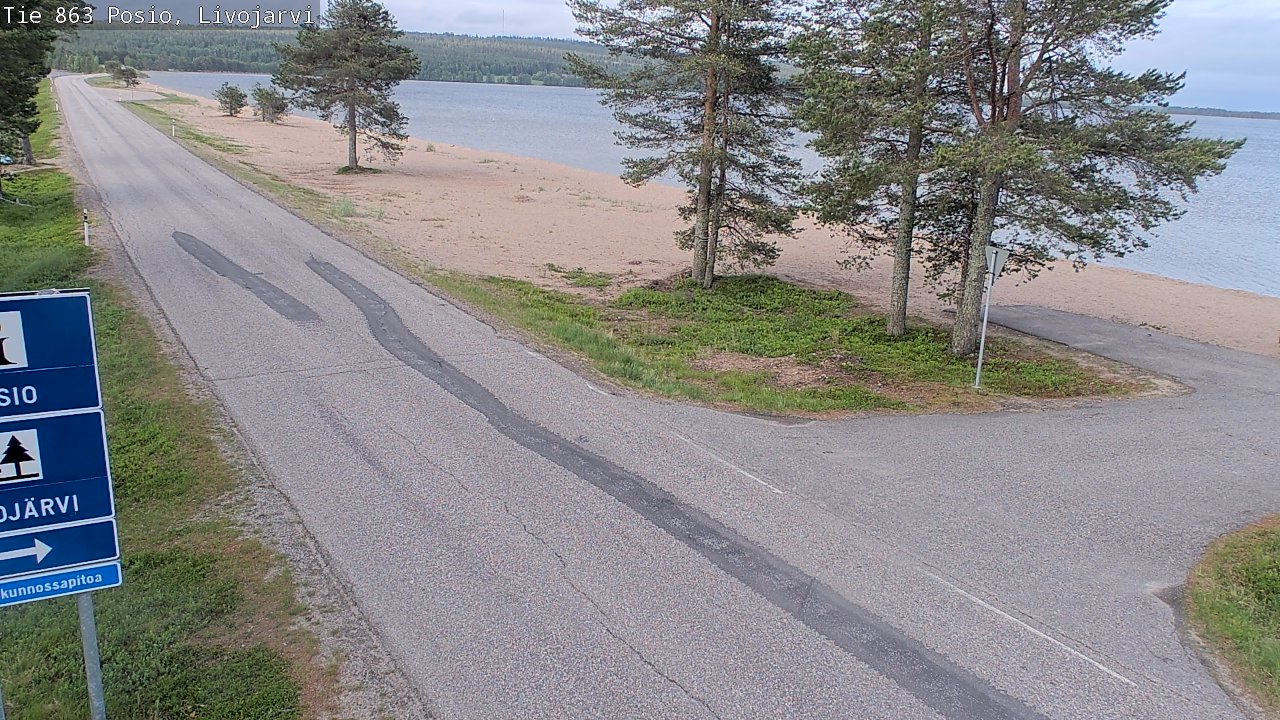 Kelikamerat Kuva Tie 863 Livojärvi, Posio, Lappi