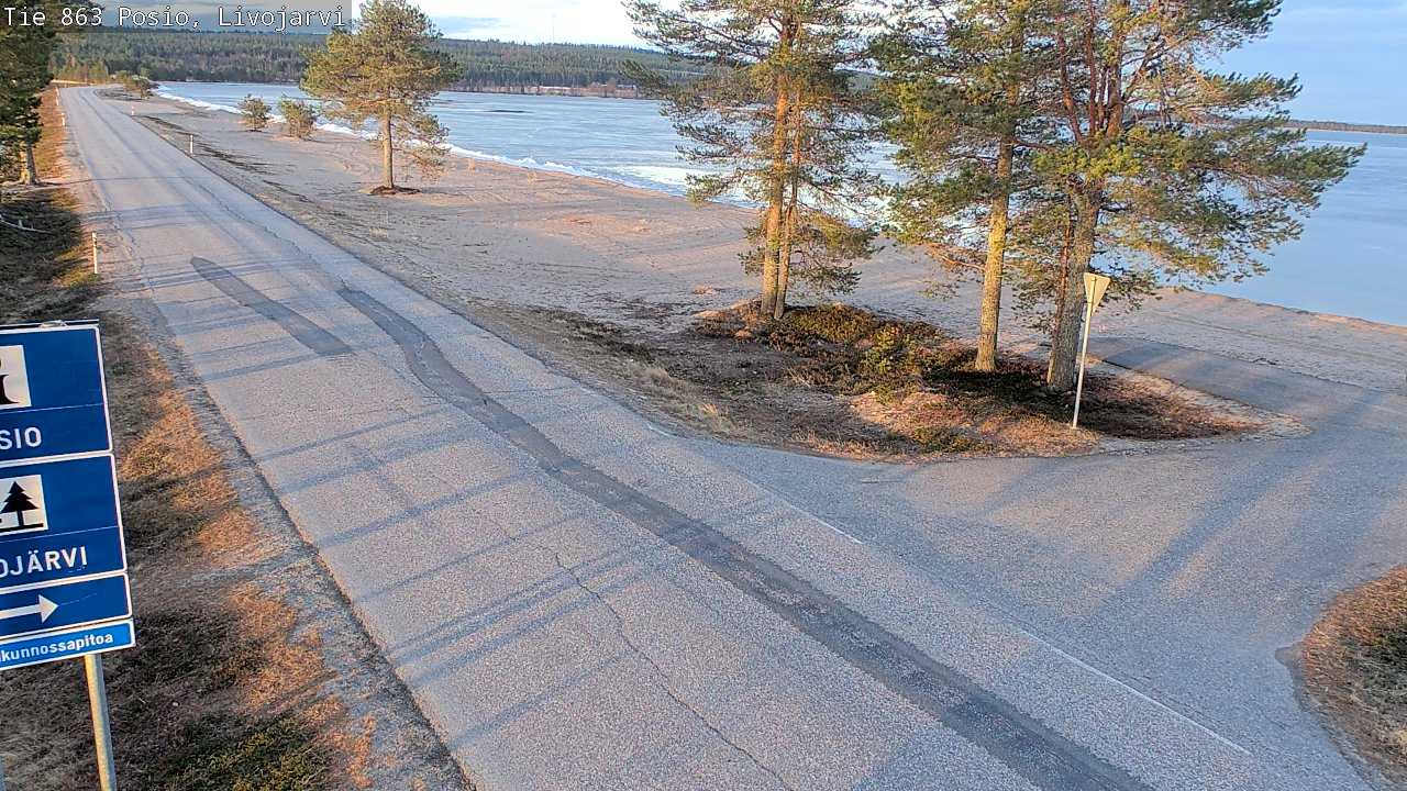 Kelikamerat Kuva Tie 863 Livojärvi, Posio, Lappi
