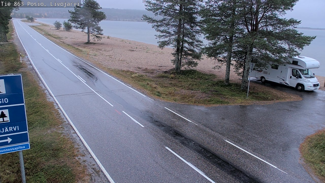 Kelikamerat Kuva Tie 863 Livojärvi, Posio, Lappi