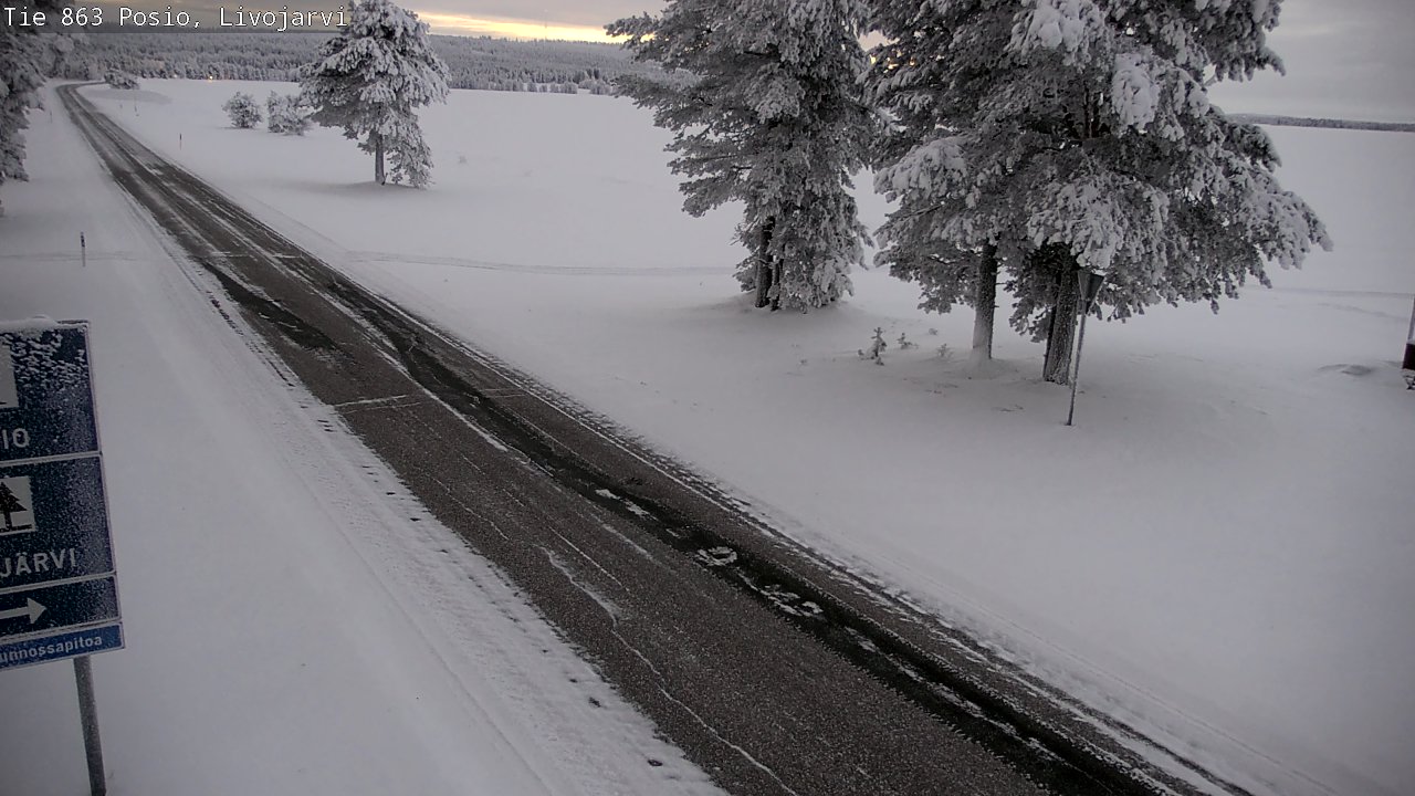 Kelikamerat Kuva Tie 863 Livojärvi, Posio, Lappi