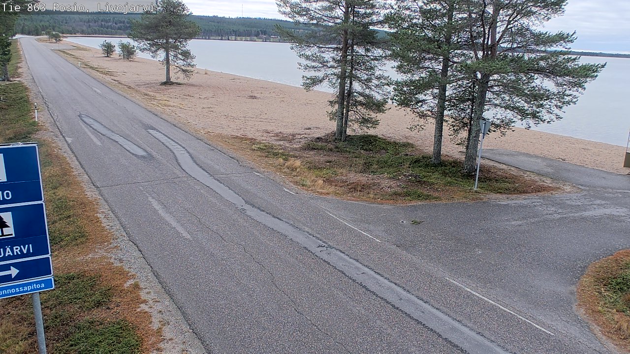 Kelikamerat Kuva Tie 863 Livojärvi, Posio, Lappi