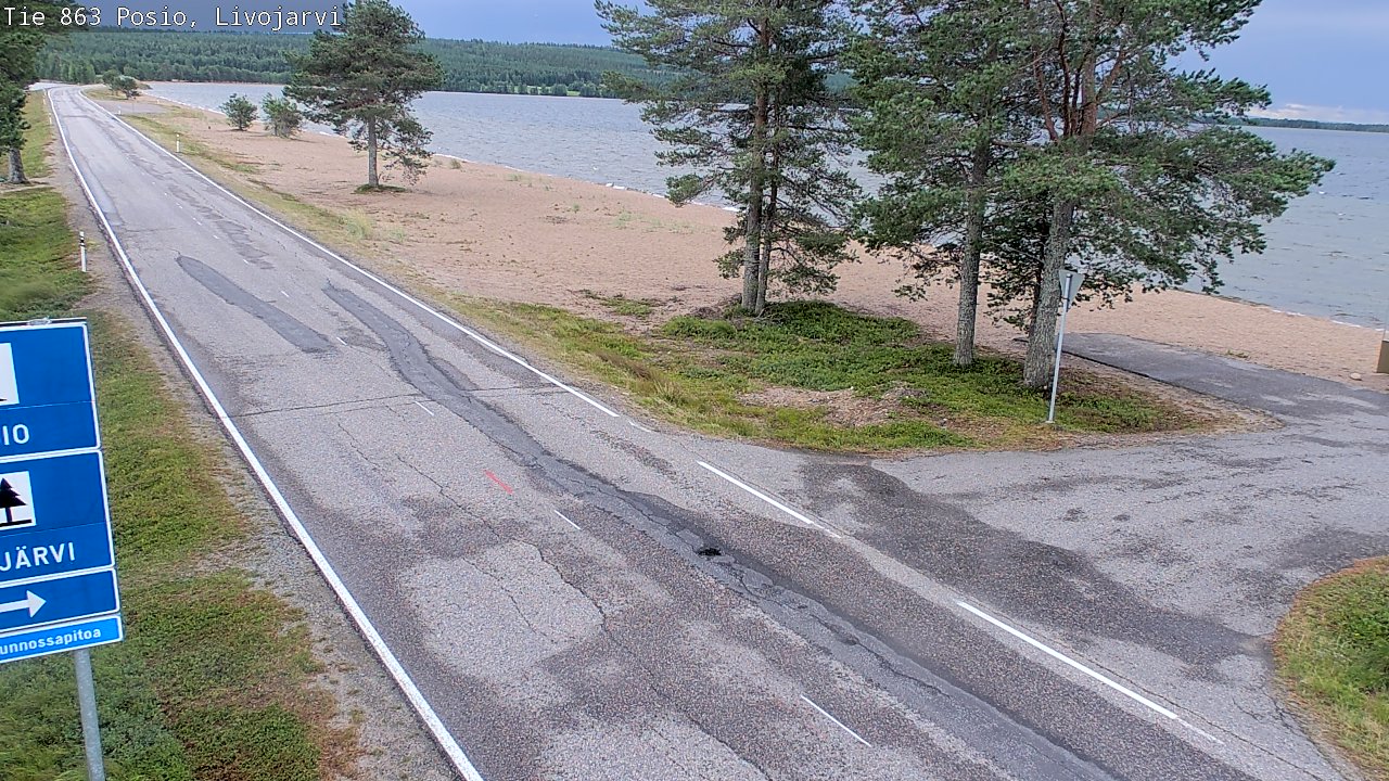Kelikamerat Kuva Tie 863 Livojärvi, Posio, Lappi