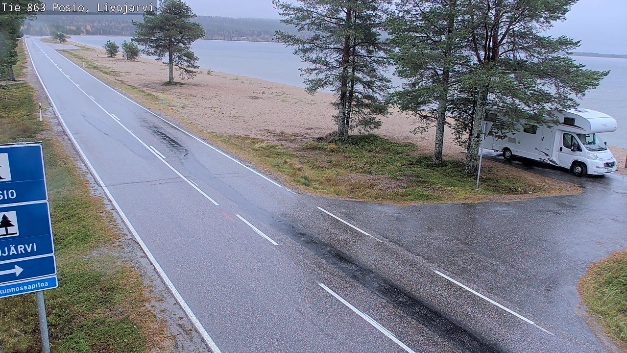 Kelikamerat Kuva Tie 863 Livojärvi, Posio, Lappi