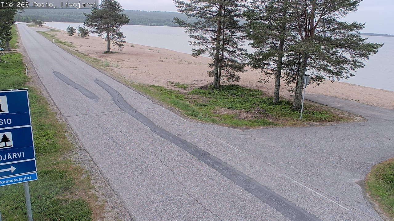 Kelikamerat Kuva Tie 863 Livojärvi, Posio, Lappi