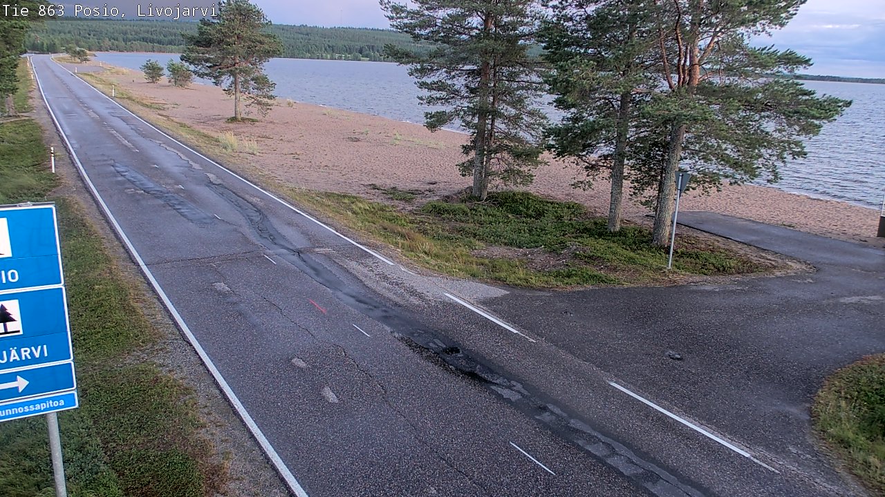 Kelikamerat Kuva Tie 863 Livojärvi, Posio, Lappi