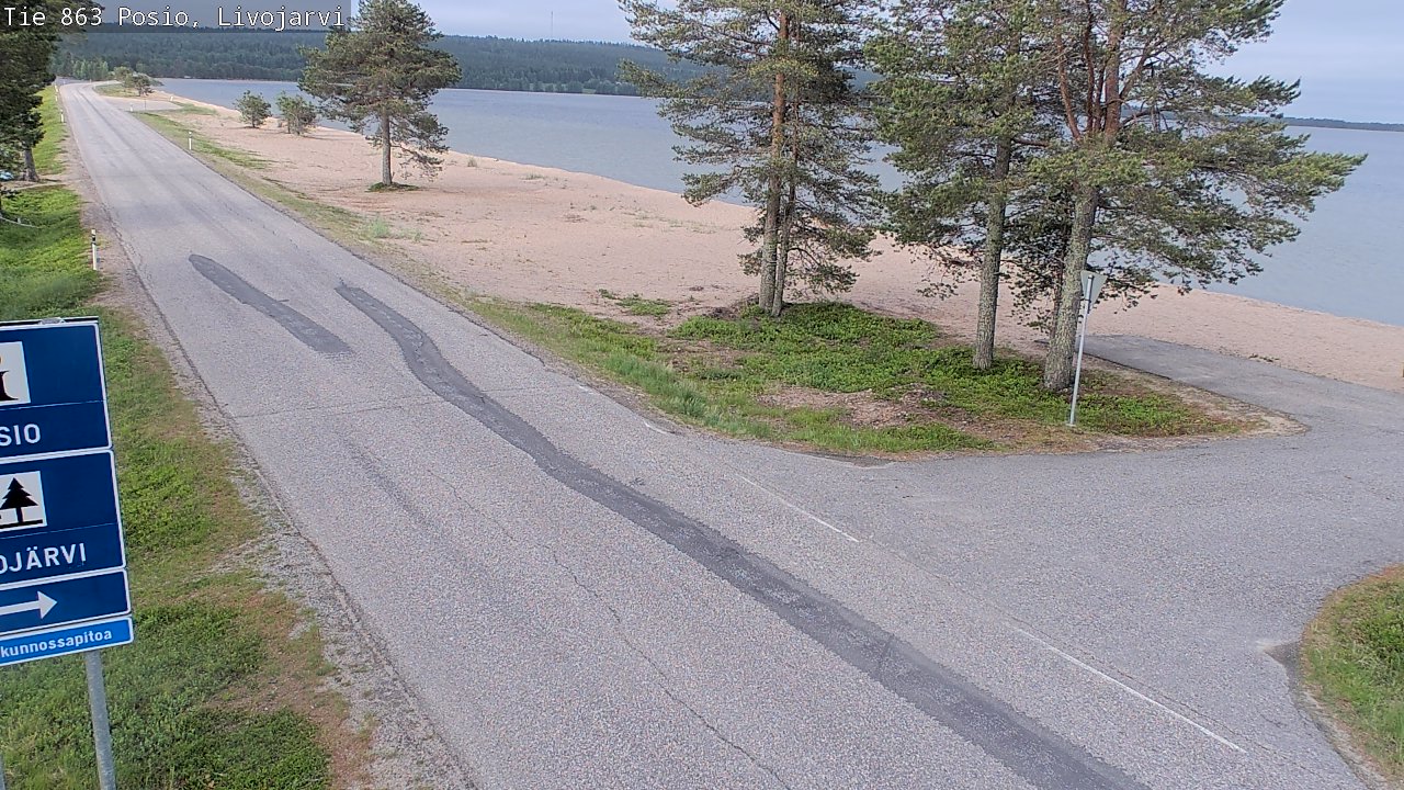 Kelikamerat Kuva Tie 863 Livojärvi, Posio, Lappi