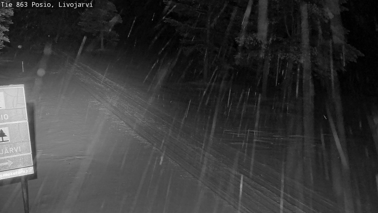 Weather Camera Image Road 863 Livojärvi, Posio, Lappi