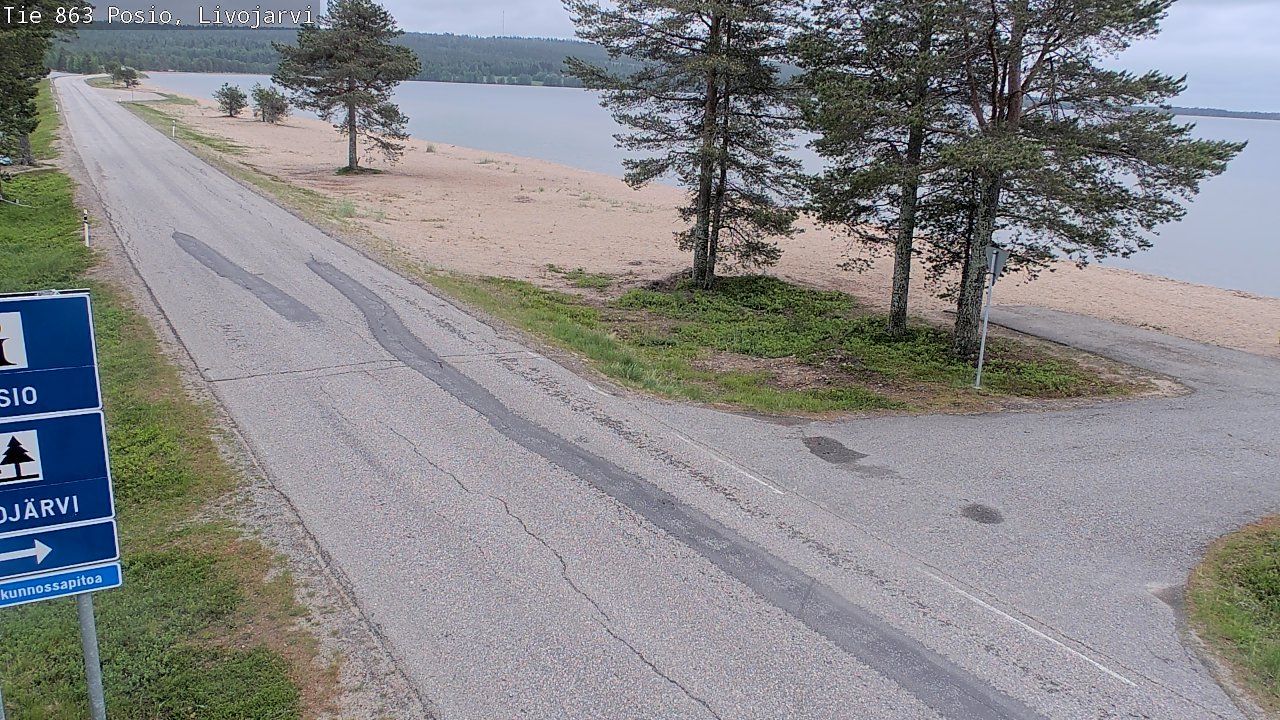 Kelikamerat Kuva Tie 863 Livojärvi, Posio, Lappi